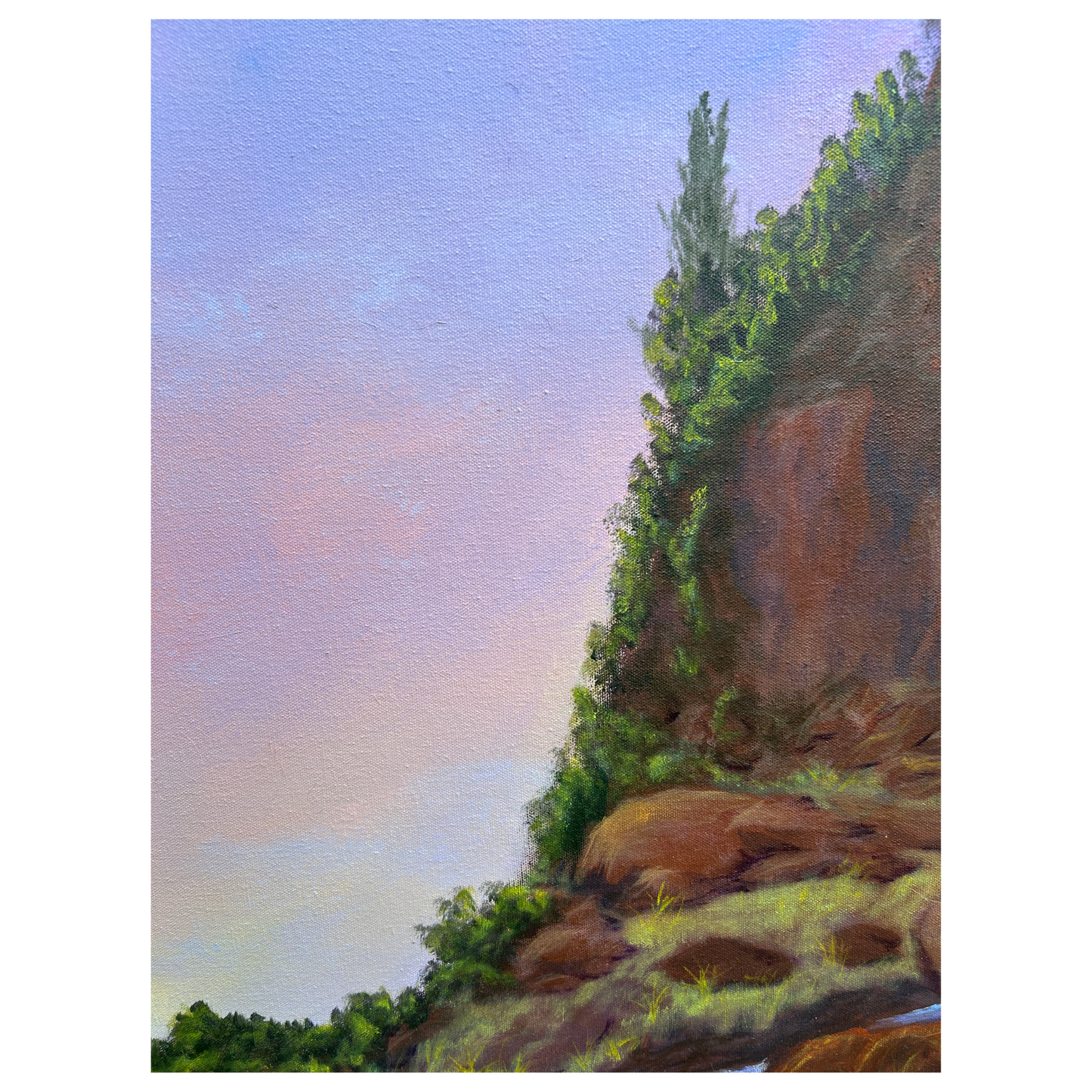 'THE CAVE OF GUIDANCE' original acrylic landscape painting
