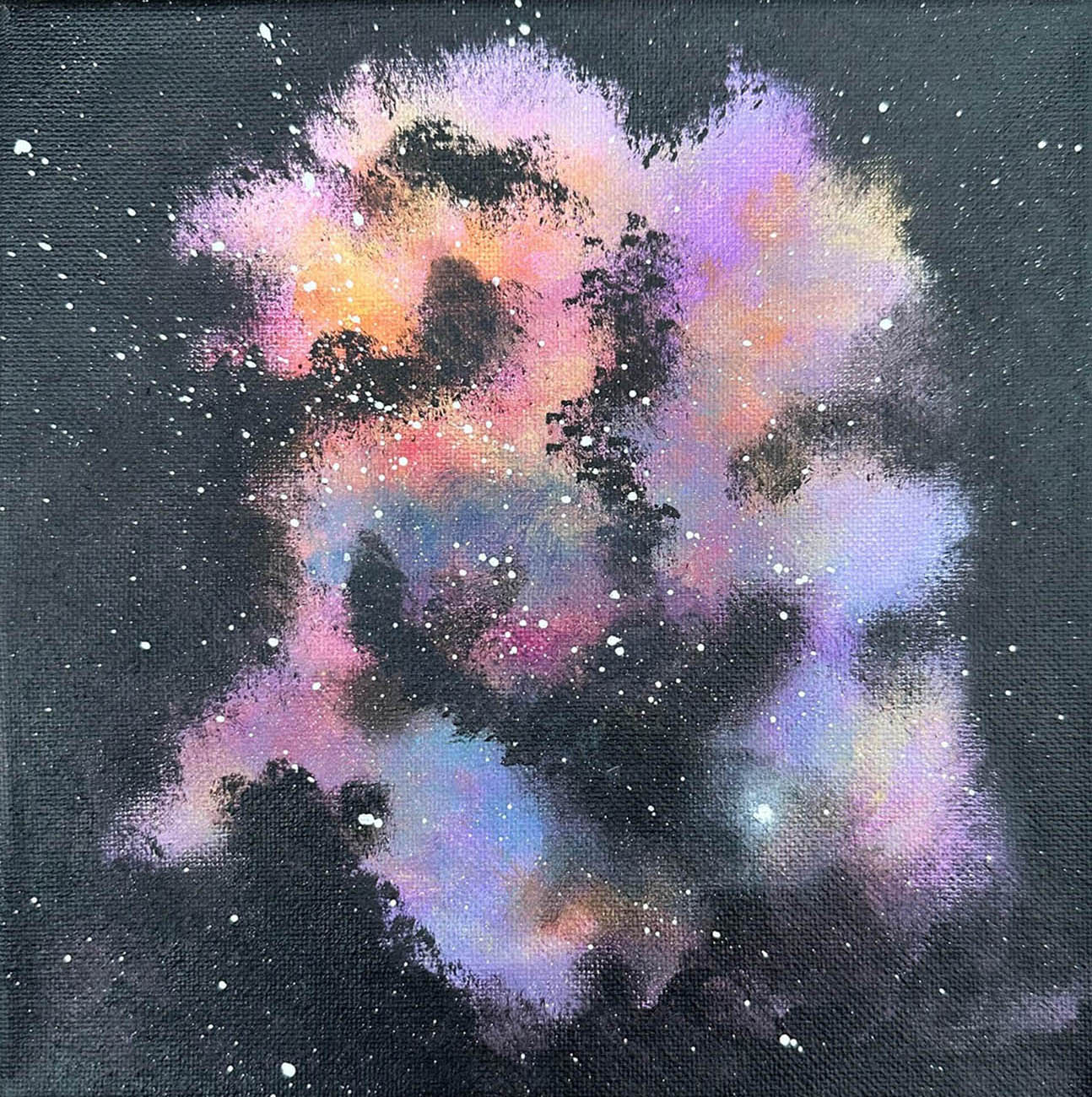 'NESSIE NEBULA' original acrylic space painting