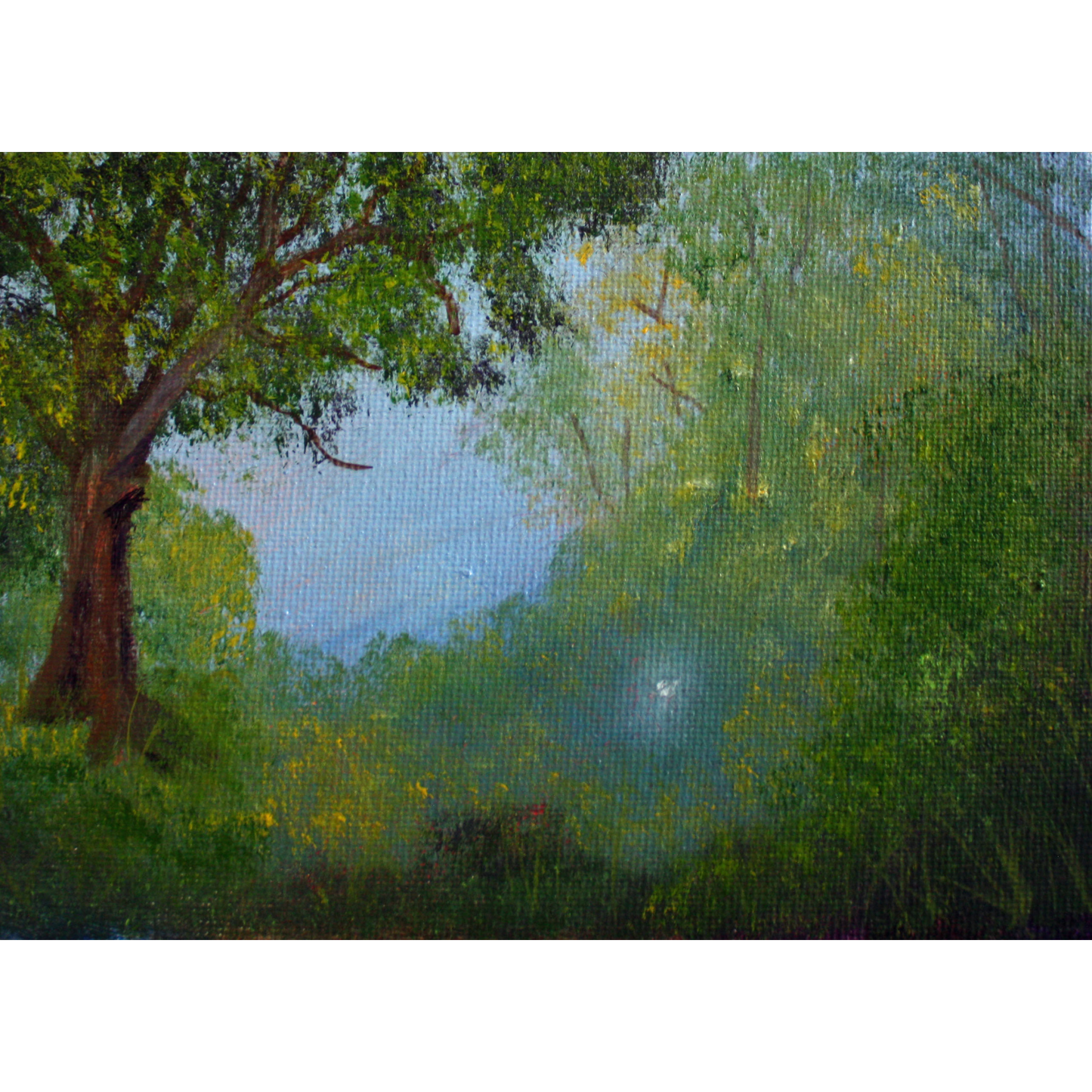 'FAIRY WISP' original acrylic magical forest painting