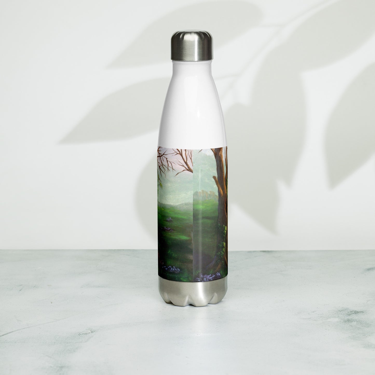 Swingin' with the Flowers stainless steel water bottle