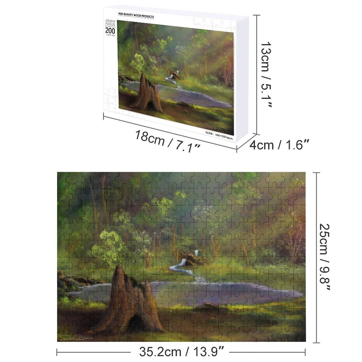 Brightening Wooden Puzzle(200 PCS)