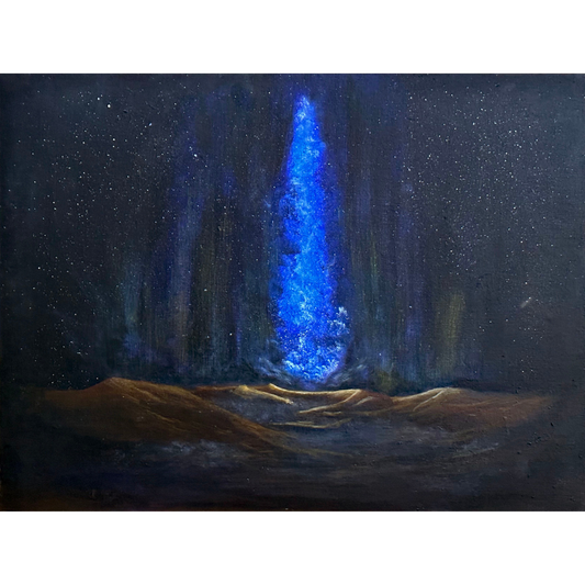 'ETHEREAL RISING' original acrylic space painting