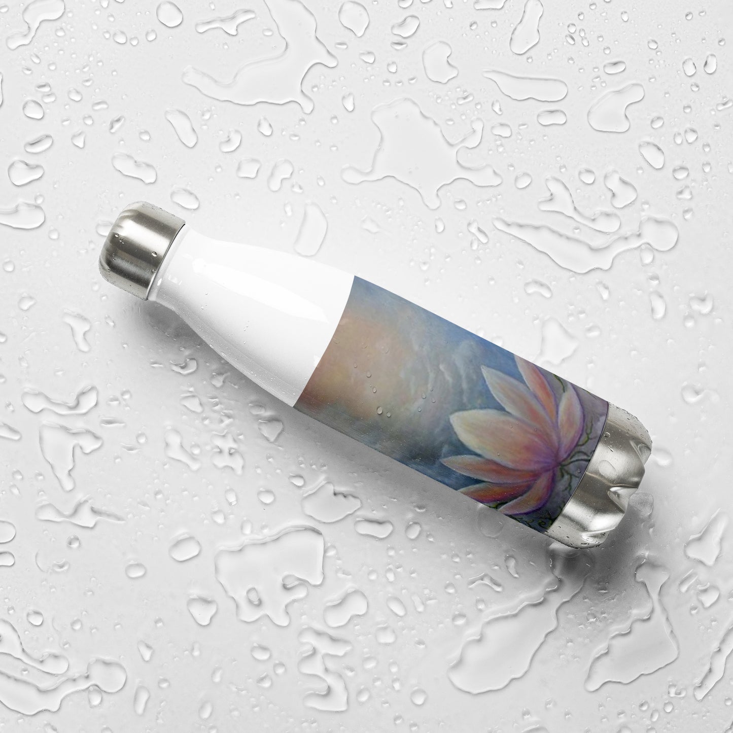 In Living Color stainless steel water bottle