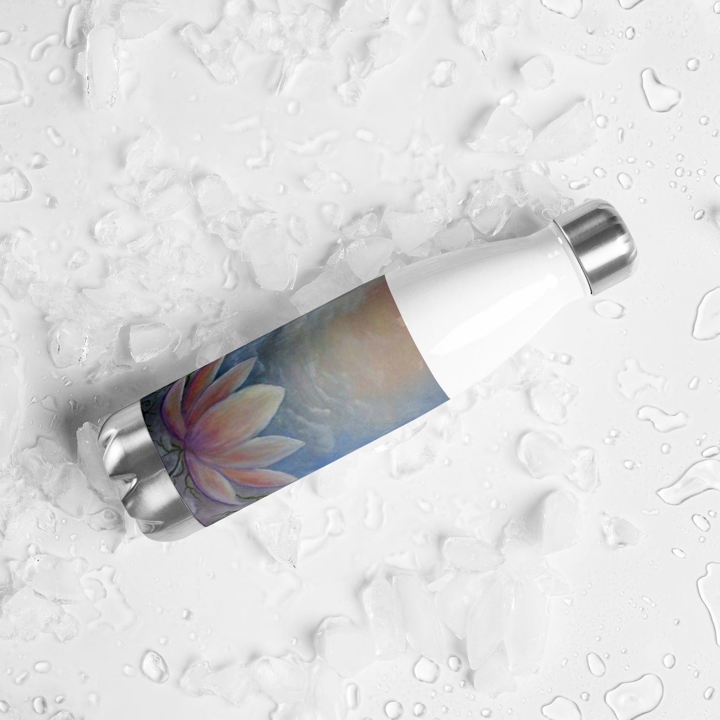 In Living Color stainless steel water bottle