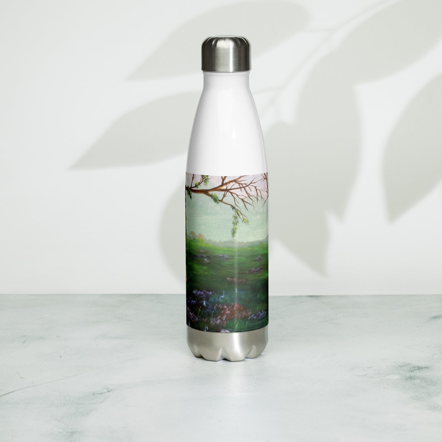 Swingin' with the Flowers stainless steel water bottle