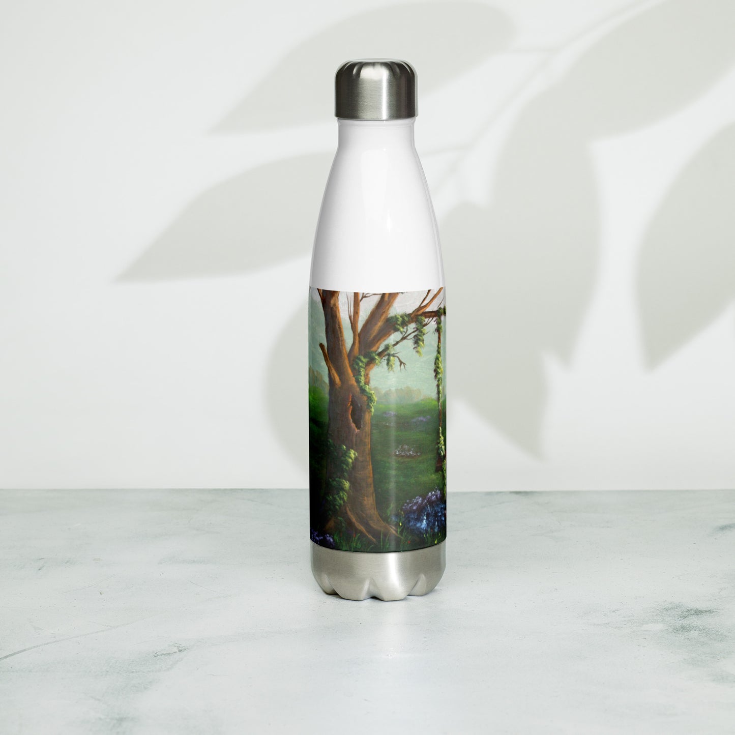 Swingin' with the Flowers stainless steel water bottle